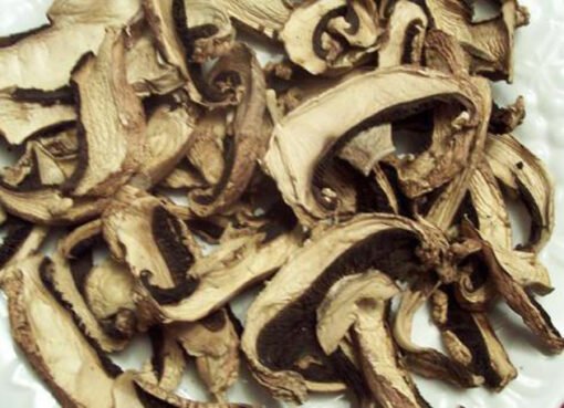 Dried portabello mushrooms sliced