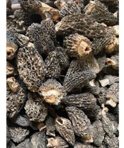 Dried wild greys-green morel mushrooms from the usa, wild crafted